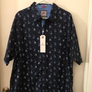 CheckPoint Mens 2XL Dress Shirt Short Sleeves 100% Cotton